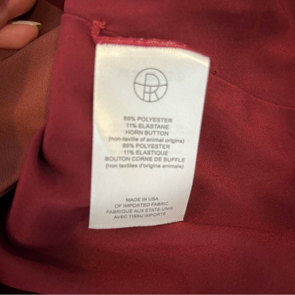 THE ROW Nopman Blazer Jacket Brick Red Maroon Size 4 Single Breasted Workwear - Picture 16 of 16